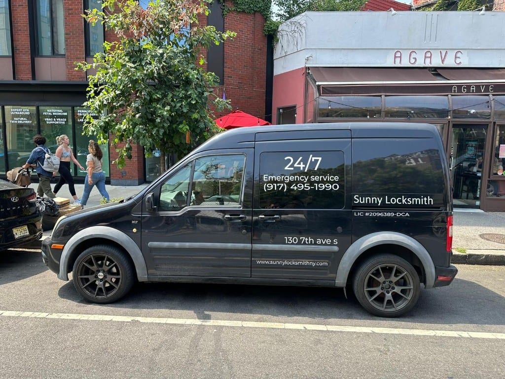 Sunny Locksmith locksmith NYC service van — left side