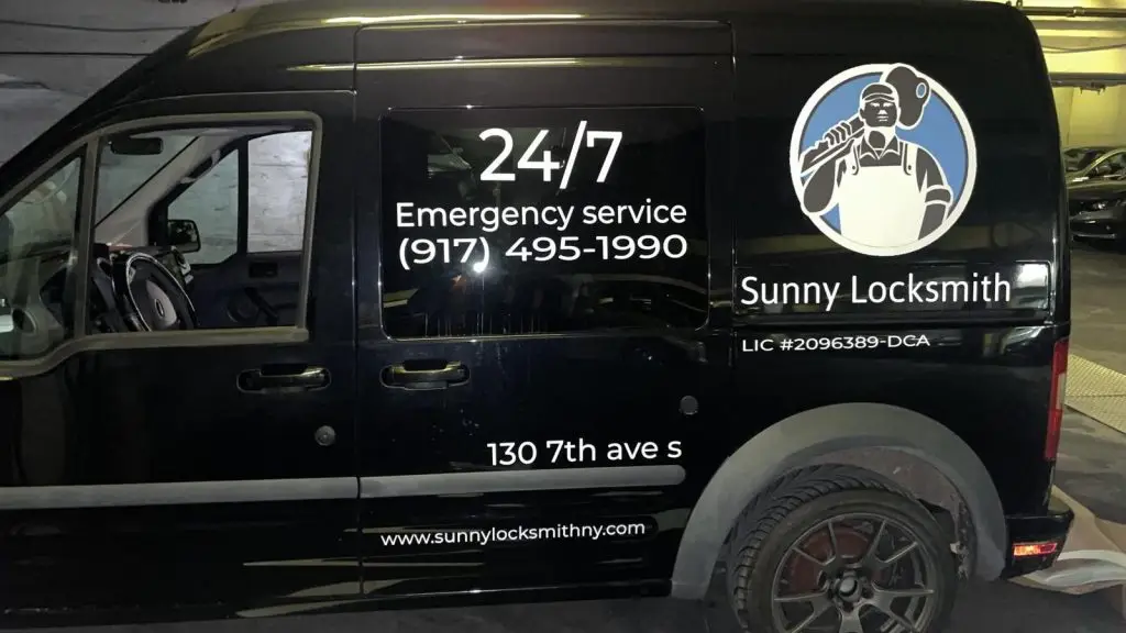 24/7 Emergency locksmith van serving Upper East Side Manhattan by Sunny Locksmith
